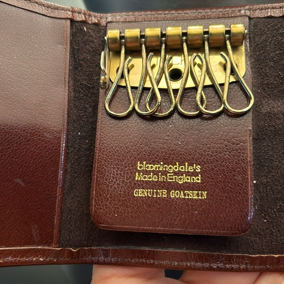 Vintage Bloomingdale’s Genuine Goatskin Key Wallet ENGLAND - Picture 2 of 6